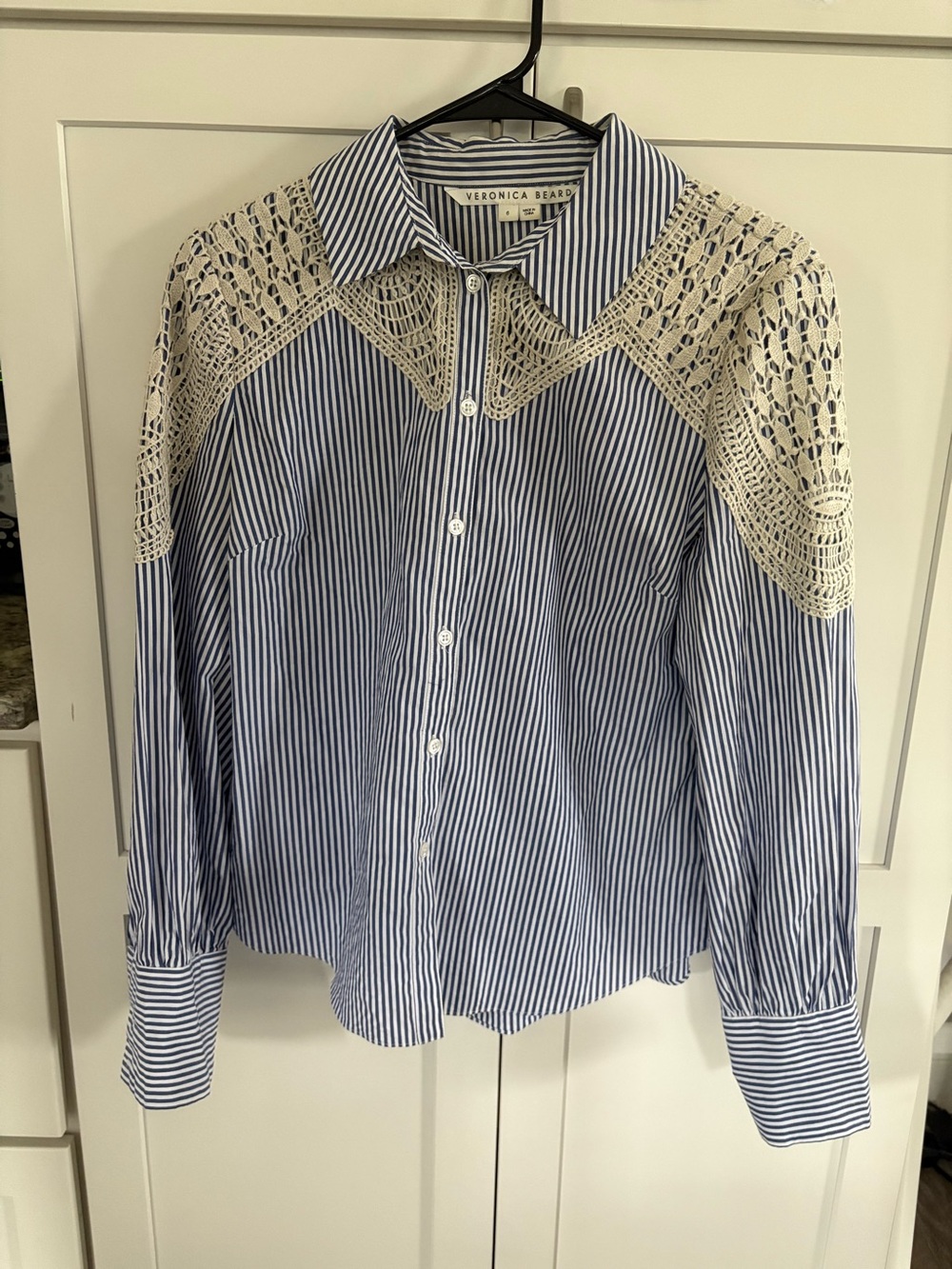 Veronica Beard Sachse Button-Down Top - Picture 4 of 6